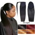 Wrap Around Ponytail Human Hair Straight Ponytail Hairpiece Ombre Color 1B30 Virgin Hair Ponytail Extension